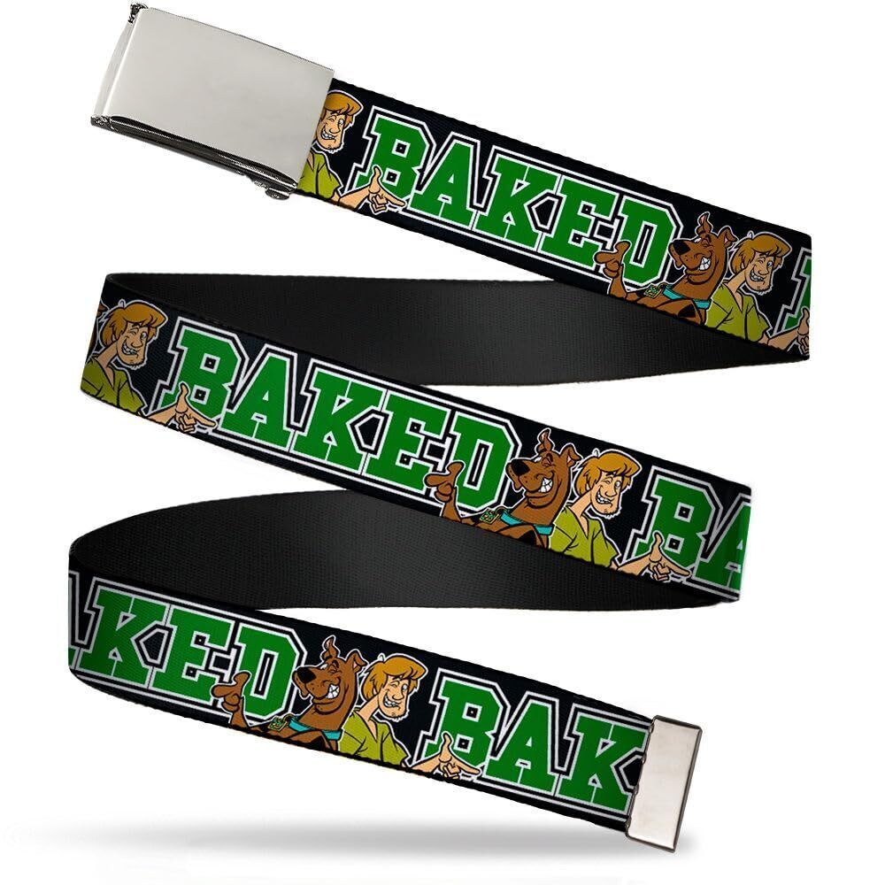 6002 Unisex-Adult's Web Belt Scooby Doo, Multicolor, 1.5" Wide-Fits up to